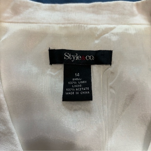 Women’s 100% Linen‎ blazer jacket Sz14 career wear closet staple - Picture 8 of 12